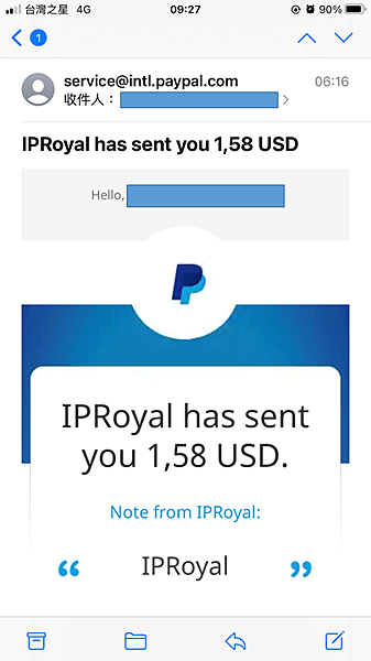 IPRoyal PAWNS 2021最新自动挂机赚钱可paypal出金目前累积1.58 USD